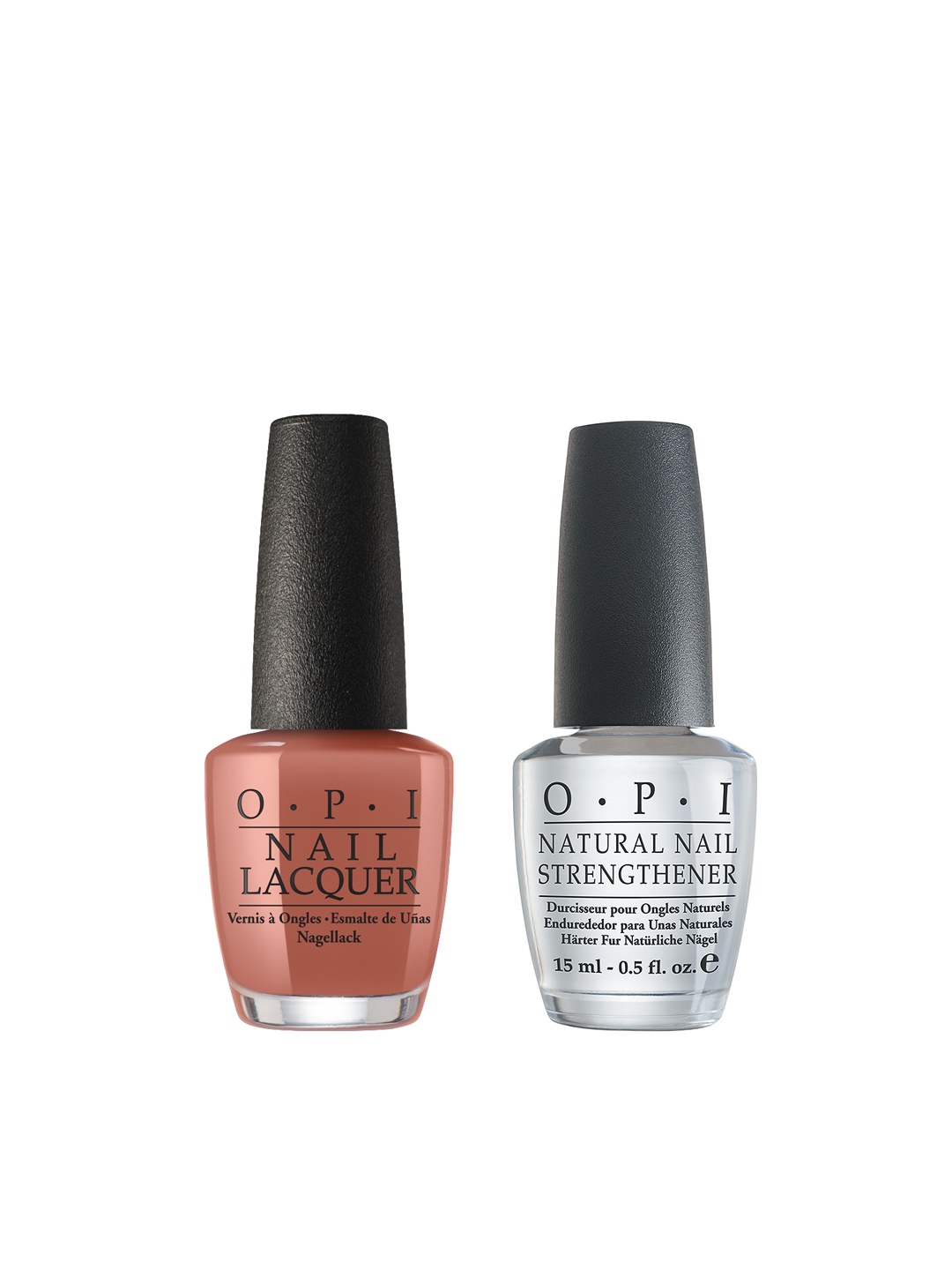 

O.P.I Set of Nail Lacquer & Nail Strengthener, Brown