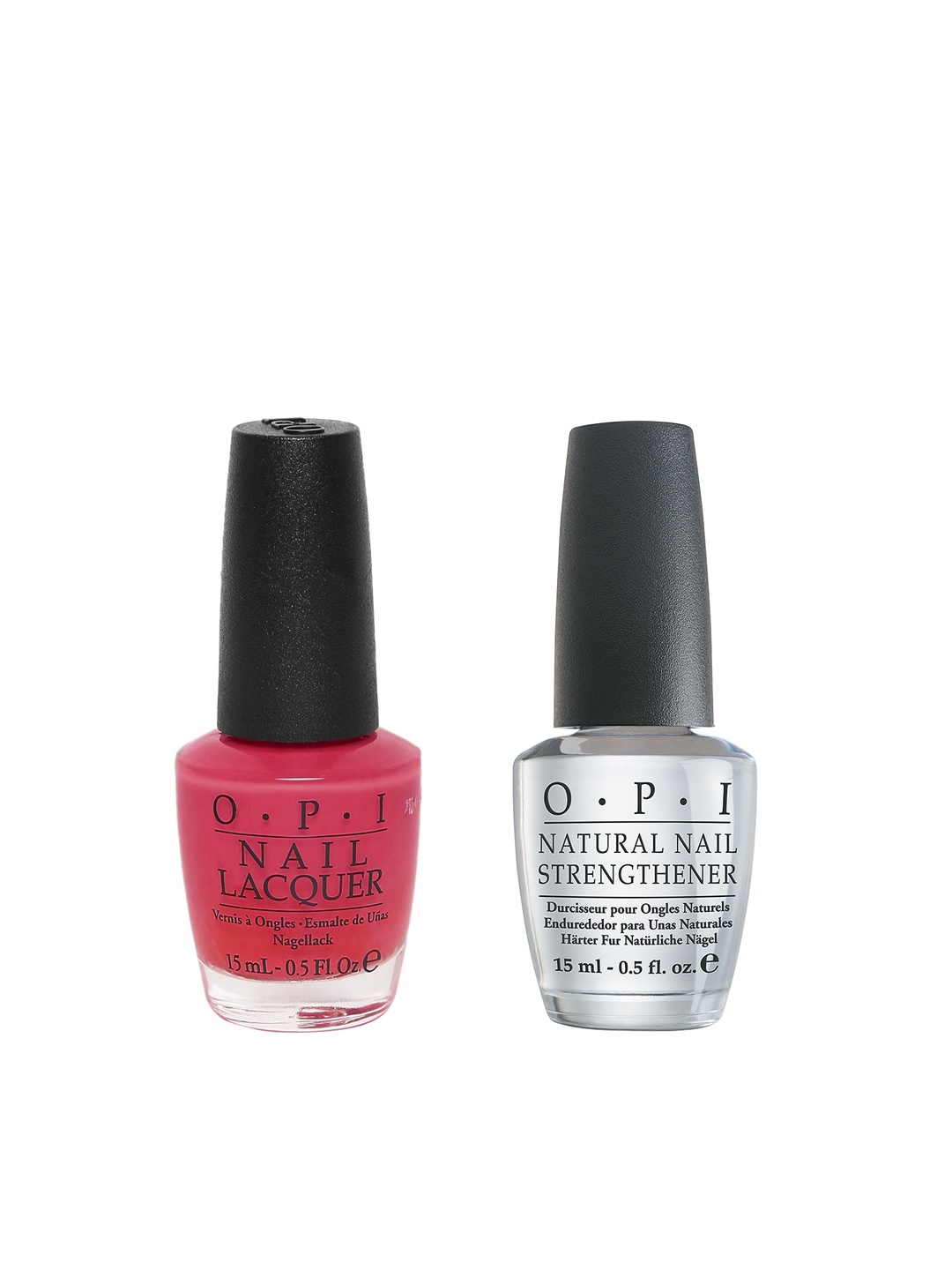 

O.P.I Set of Nail Lacquer & Nail Strengthener, Red