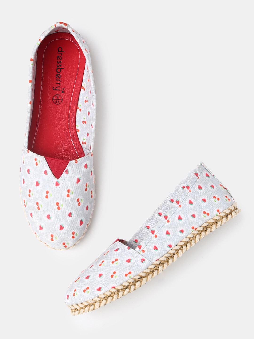 

DressBerry Women Blue Printed Washable Espadrilles