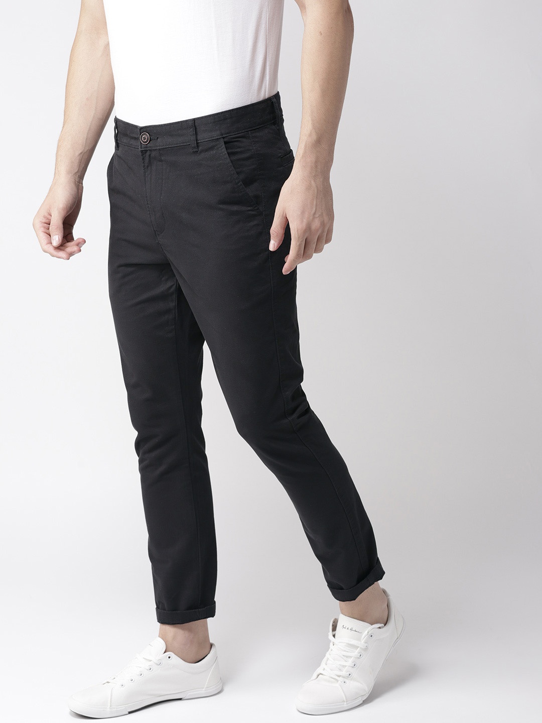 

Mast & Harbour Men Black Slim Fit Chinos