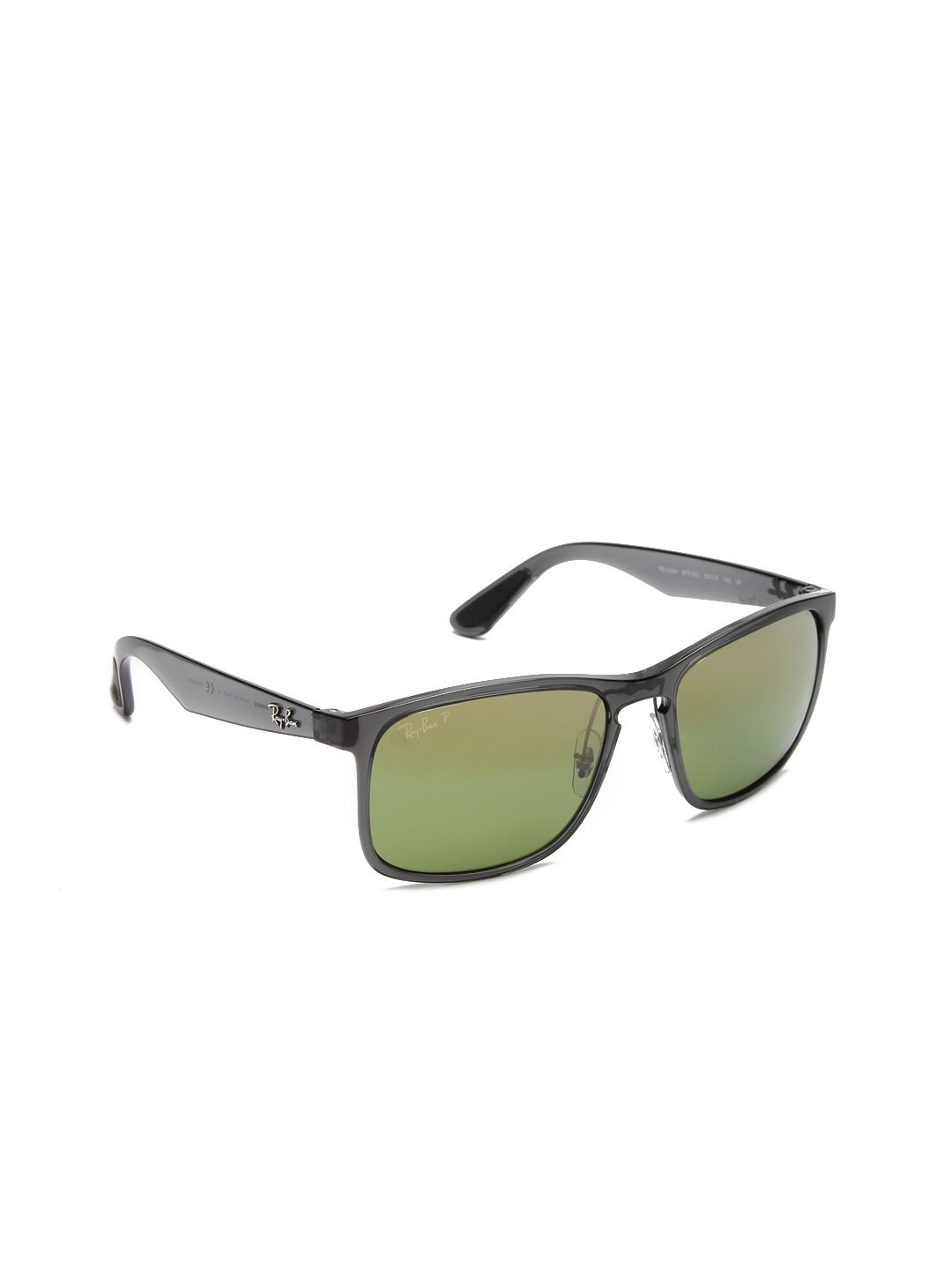 

RAY-BAN Men Polarized Green Lens Square Sunglasses - 0RB4264876/6O58