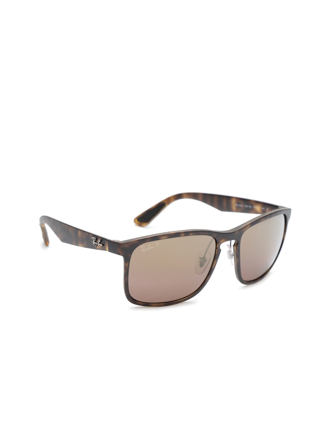 

RAY-BAN Men Polarized Violet Lens Square Sunglasses - 0RB4264894/6B58, Brown