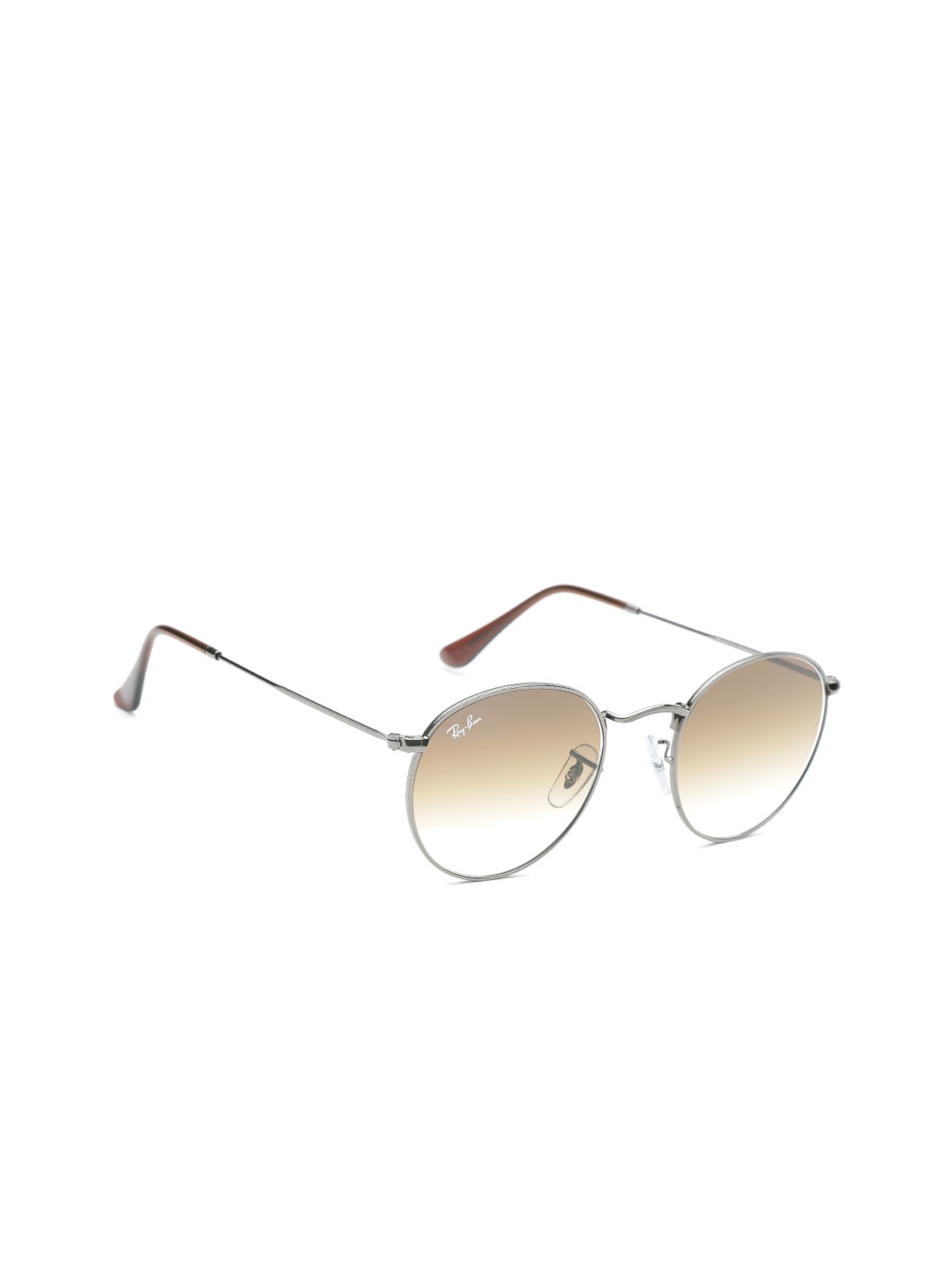 Ray-Ban Men Gradient Brown Lens Round Sunglasses - 0RB3447N004/5150