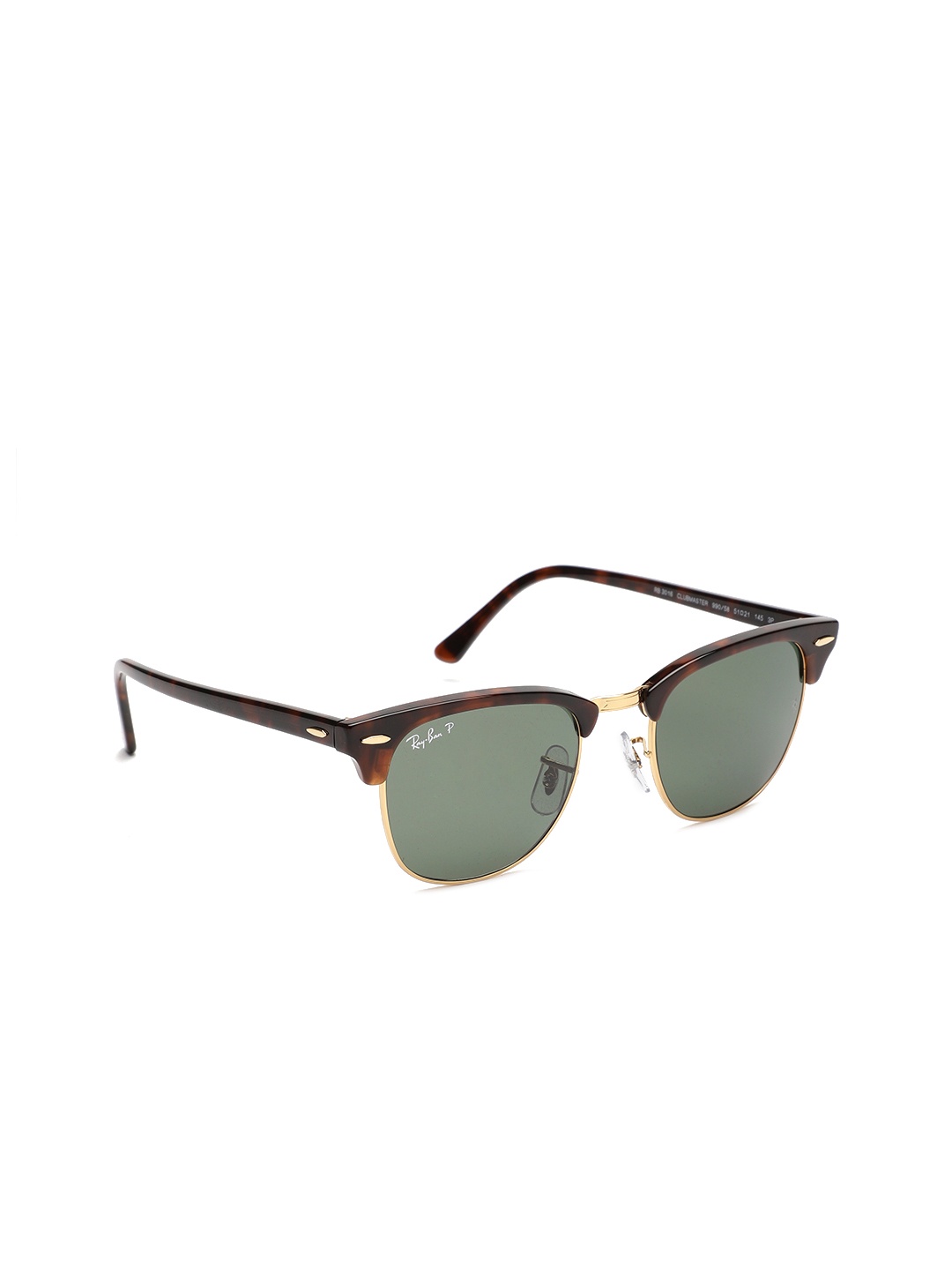 

RAY-BAN Unisex Polarized Green Lens Square Sunglasses - 0RB3016990/5851