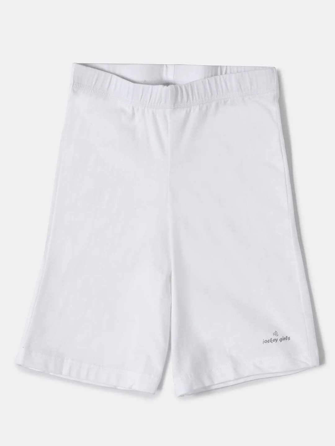 

Jockey Girls Super Combed Cotton Solid Shorties with Ultrasoft Waistband-SG03, White