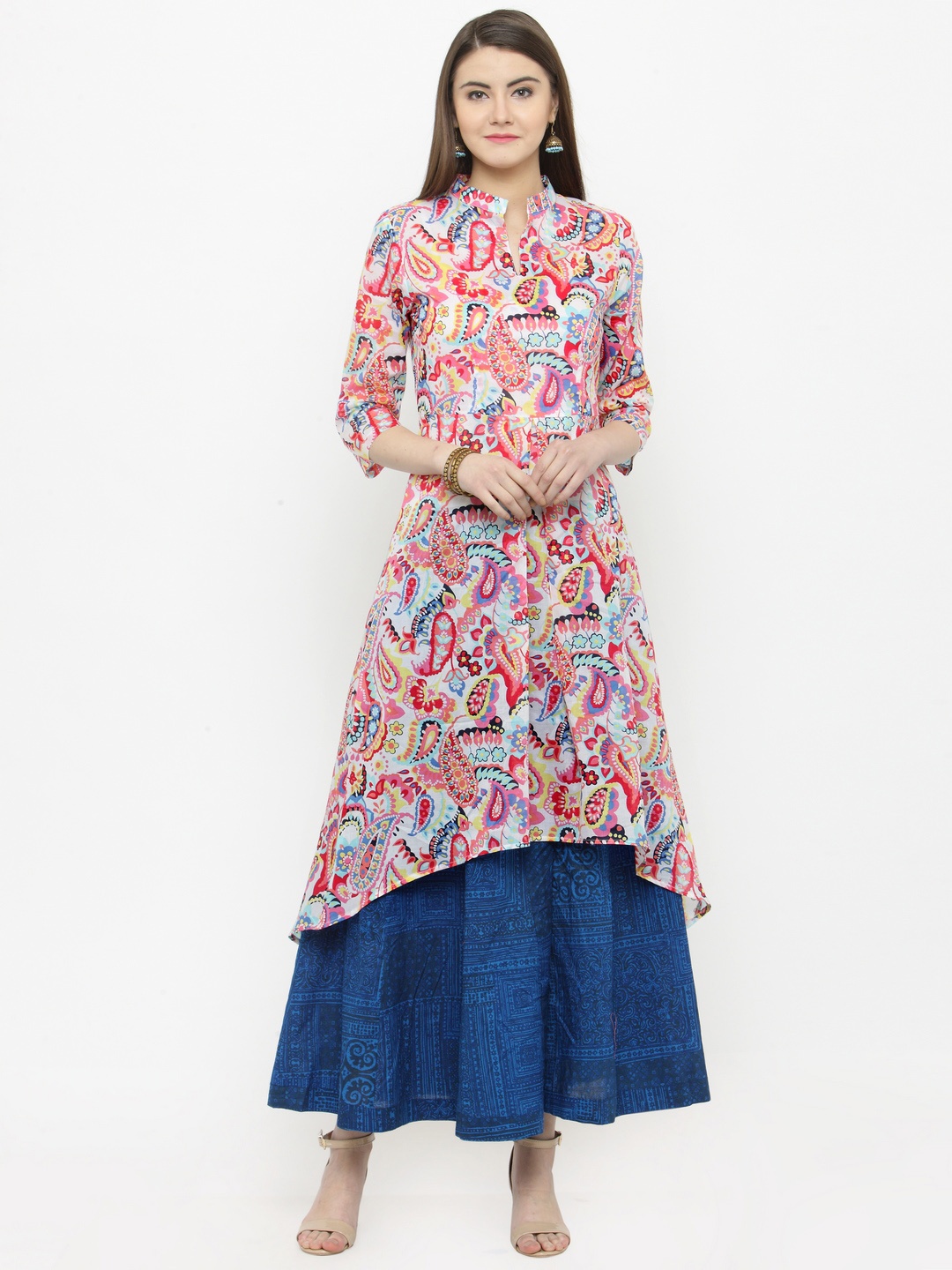 

Sera Women Multicoloured Printed Kurta with Palazzos, Multi