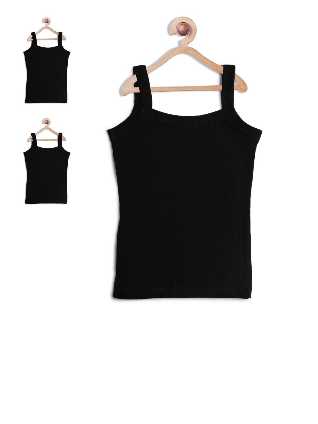 

Leading Lady Pack of 3 Camisoles, Black