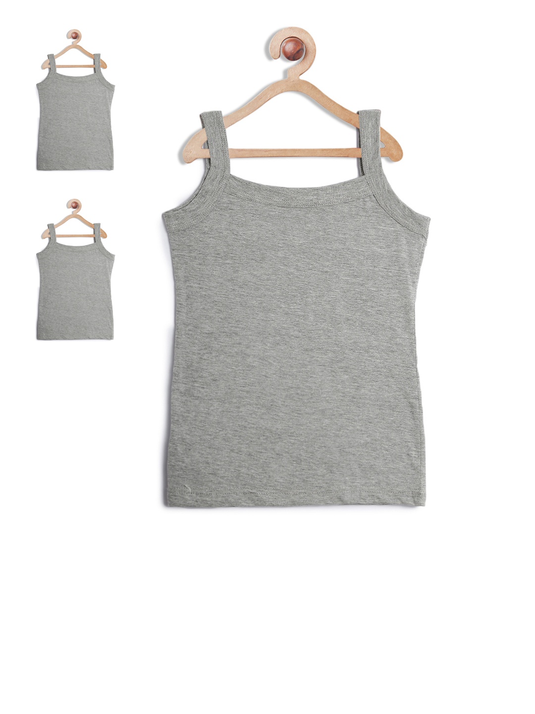 

Leading Lady Pack of 3 Camisoles, Grey