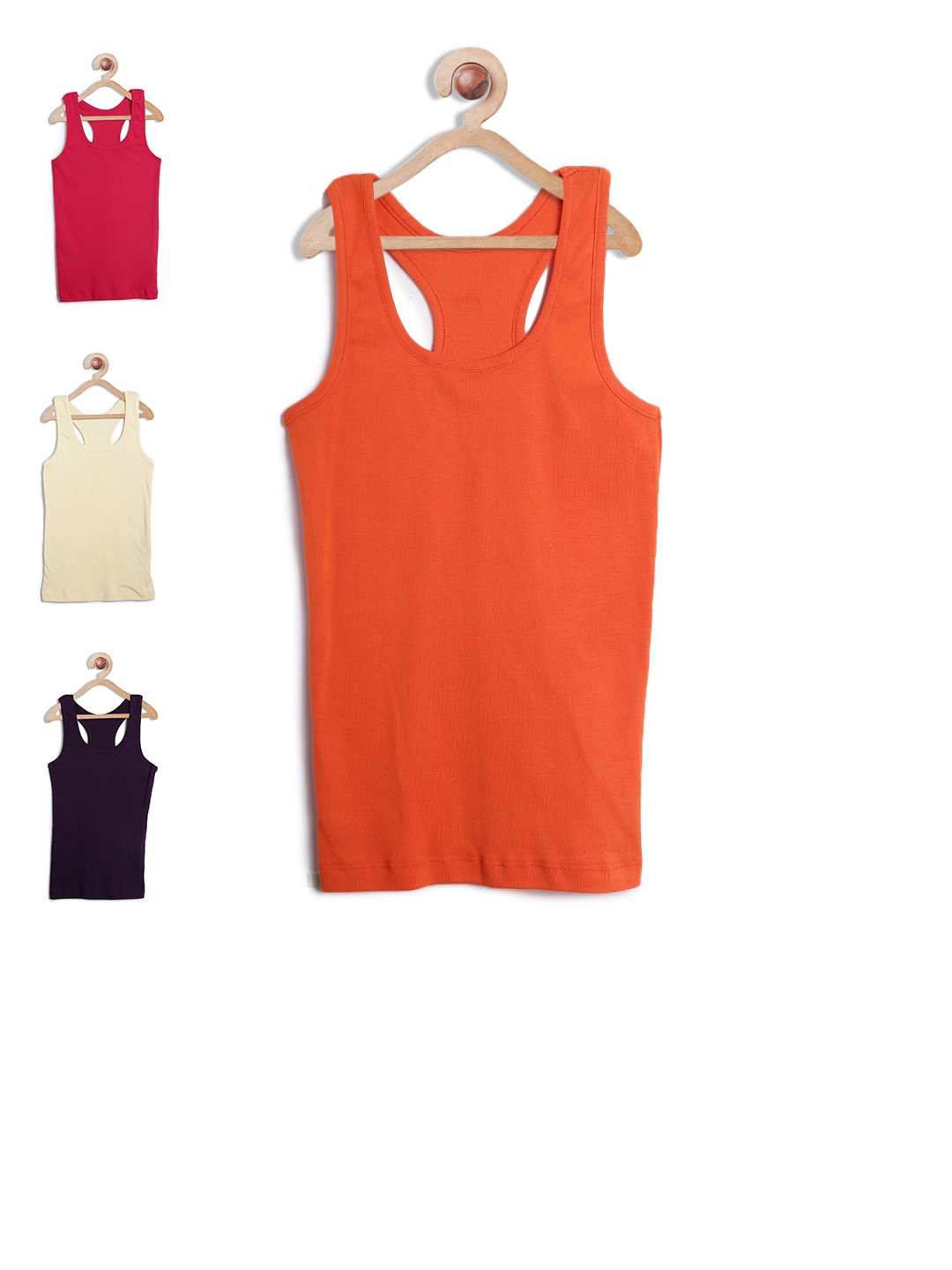 

Leading Lady Pack of 4 Camisoles, Orange