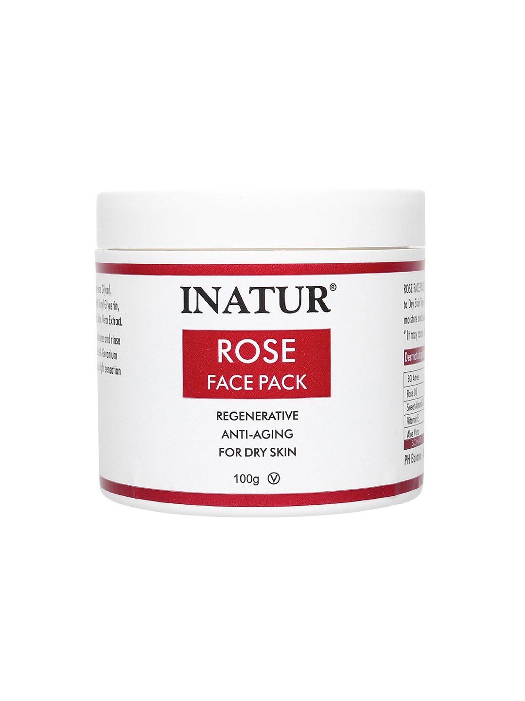 

Inatur Rose Face Pack - 100 g, Pink