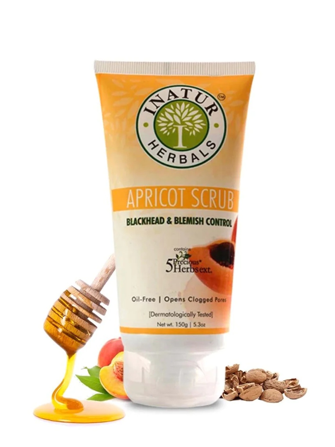 

Inatur Apricot Face Scrub - 150g, Orange
