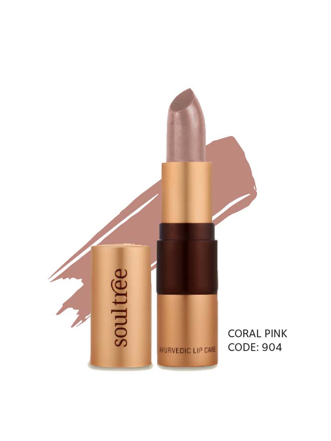 

Soultree Ayurvedic Lipstick - Coral Pink 904 - 4gm