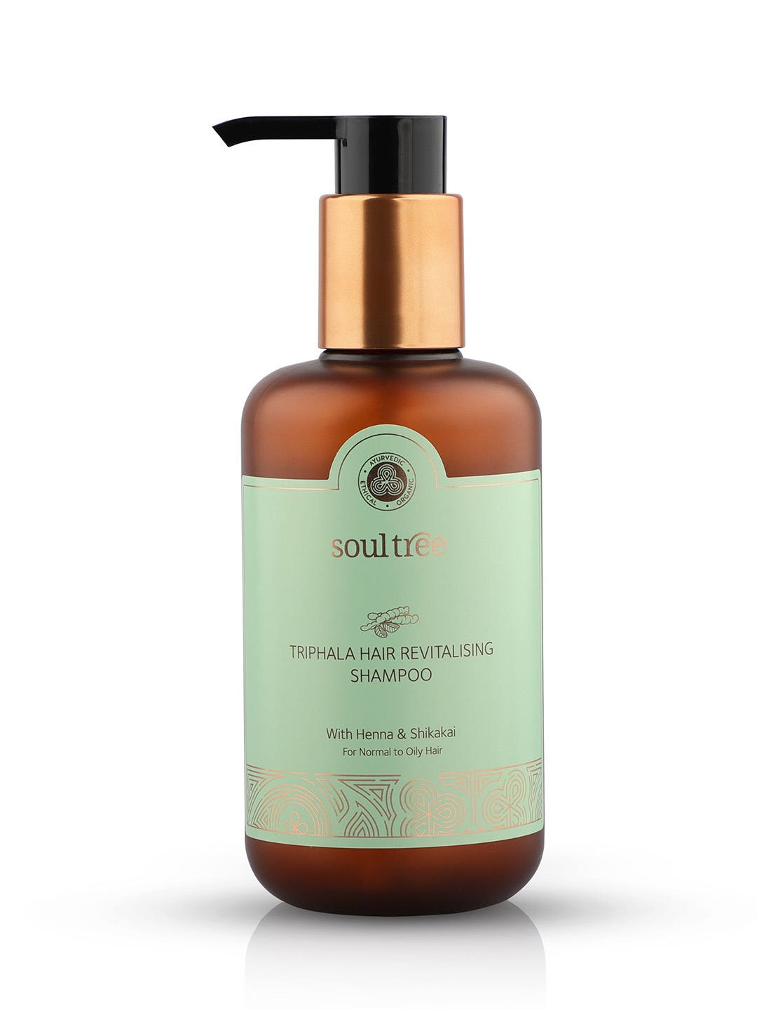 

Soultree Triphala Revitalising Shampoo with Henna & Shikakai - 250ml, Black