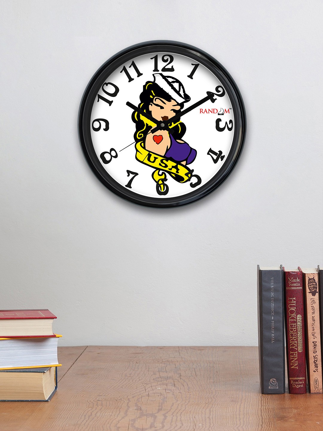 

RANDOM Off-White Round Printed 30.48 cm Analogue Wall Clock