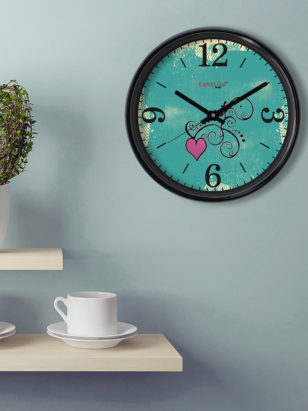 

RANDOM Sea Green Round Printed 30.48 cm Analogue Wall Clock