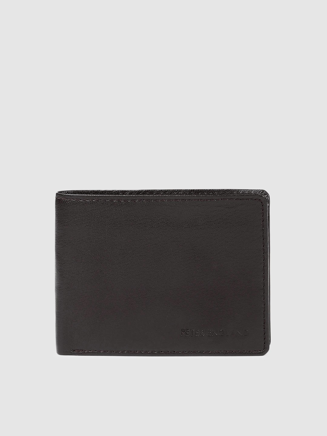 

Peter England Men Brown Solid Two Fold Wallet