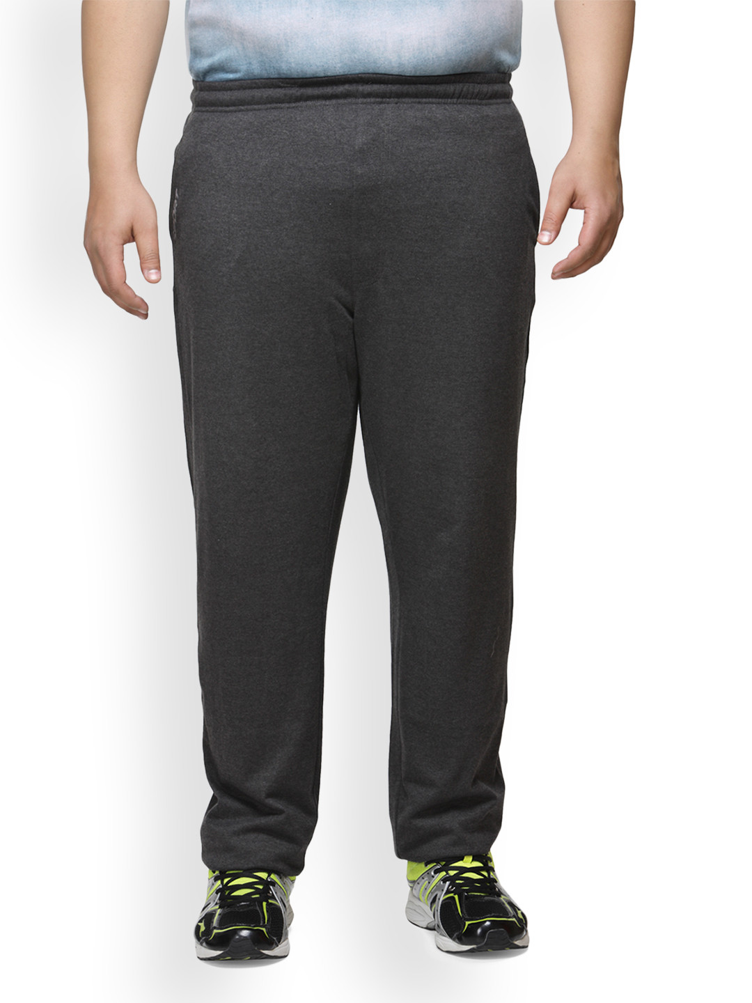 

plusS Charcoal Grey Solid Track Pants