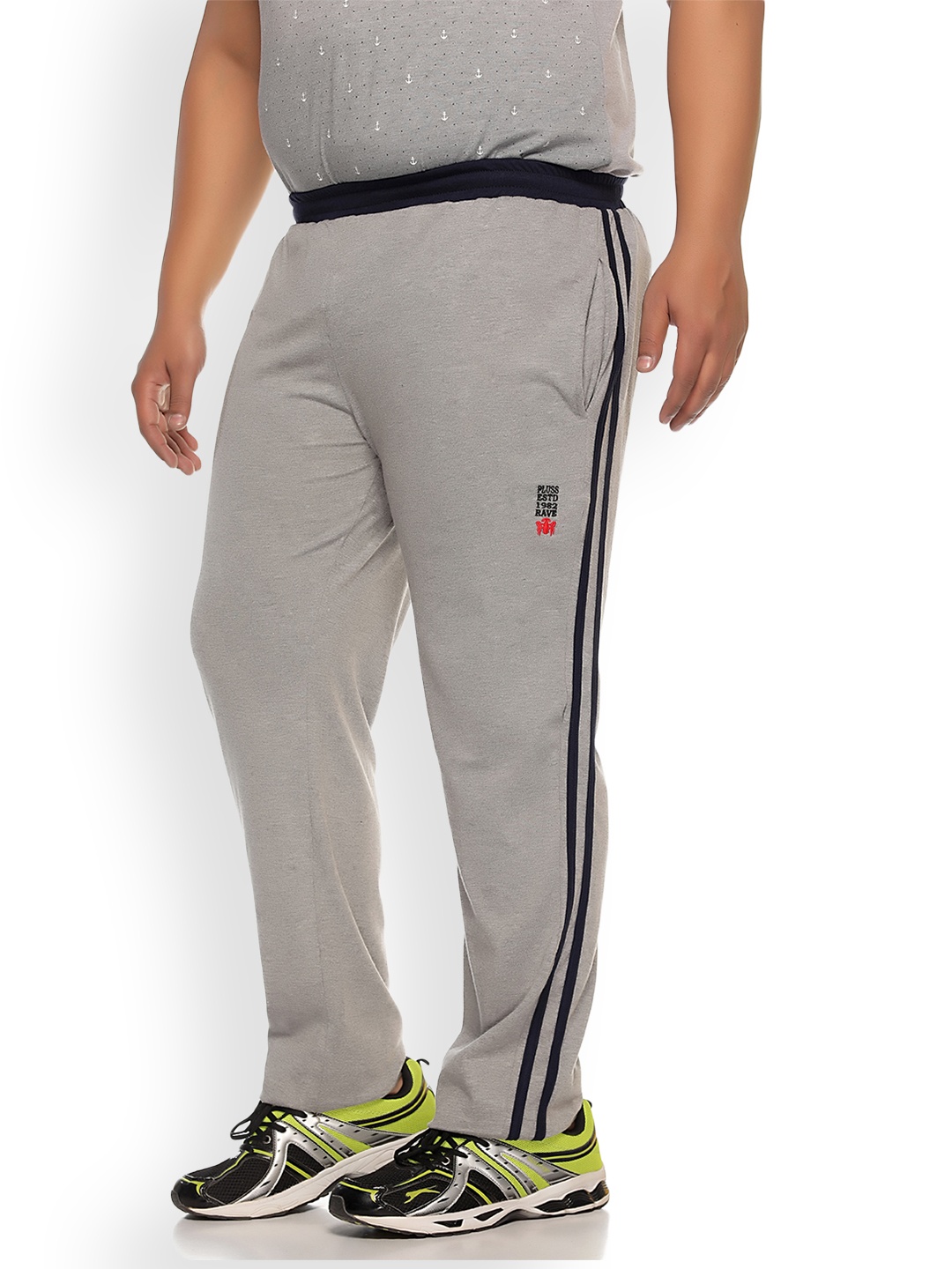 

plusS Grey Solid Track Pants