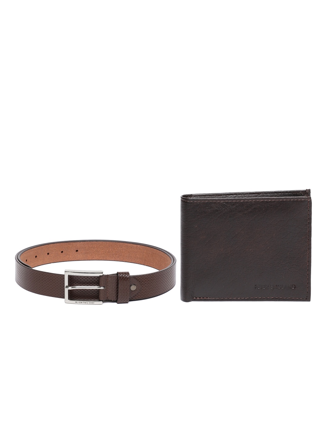 

Peter England Men Accessory Gift Set, Brown