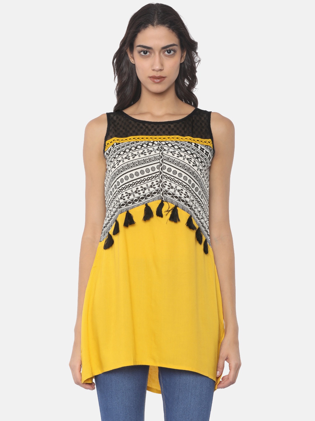 

Bronz Yellow Printed Tunic