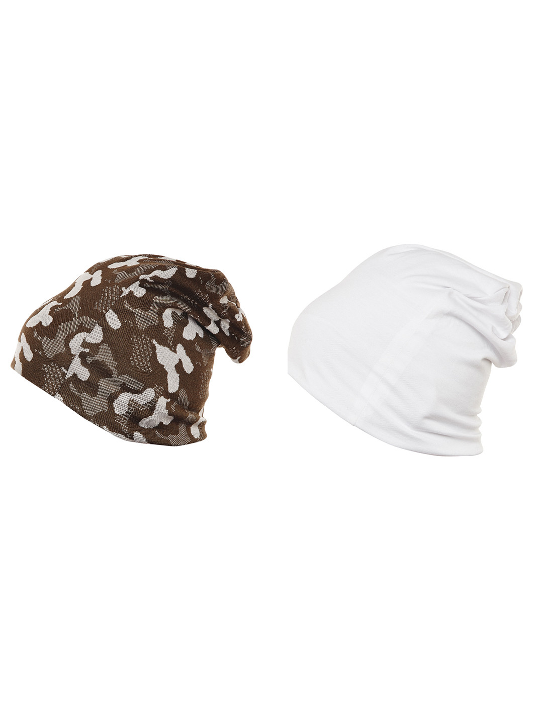 

VIMAL Men Cotton Self Design Pack of 2 Beanie Caps, Olive