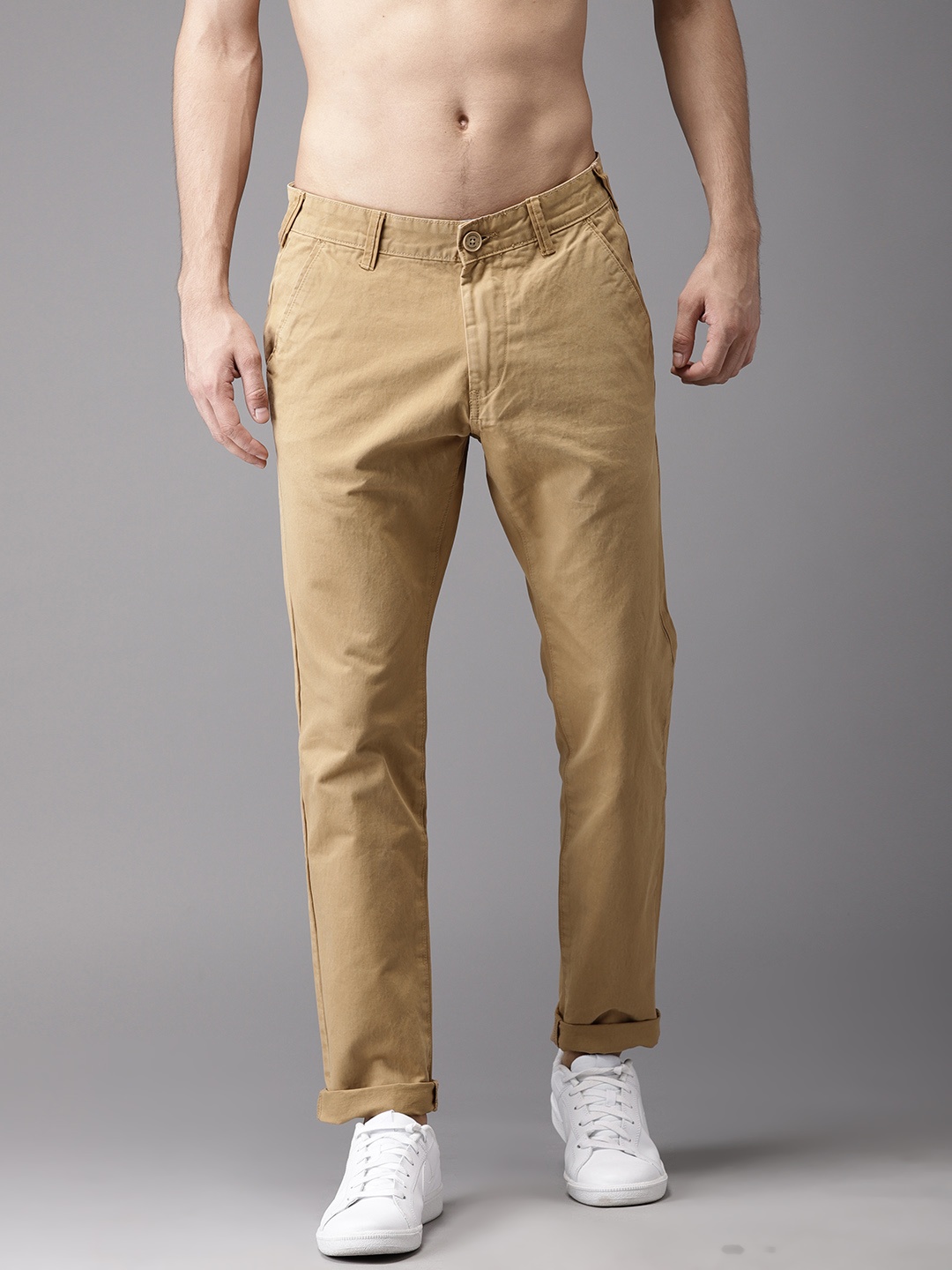 

Moda Rapido Men Khaki Solid Chinos