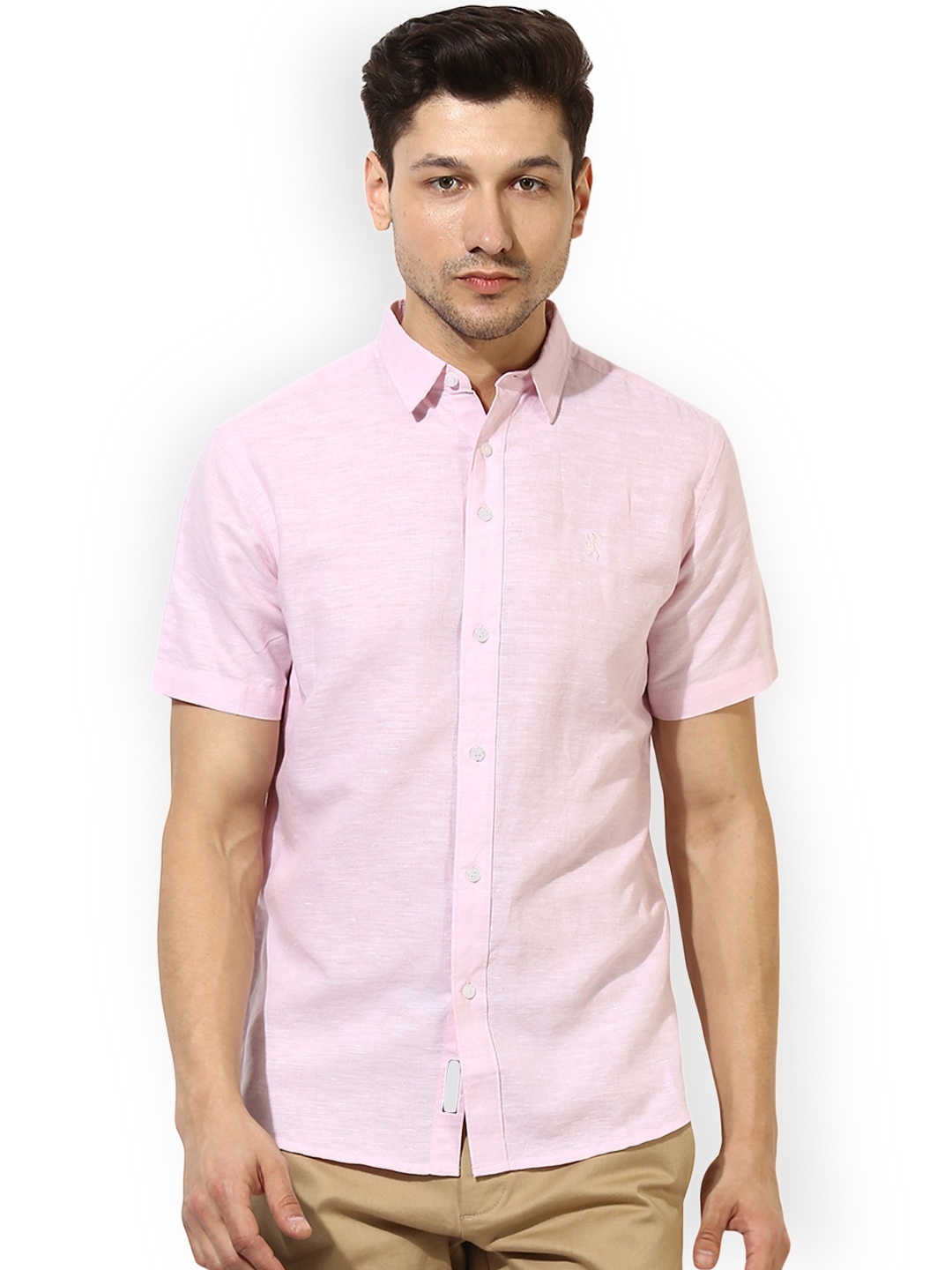 

Red Tape Men Pink Comfort Regular Fit Solid Casual Shirt