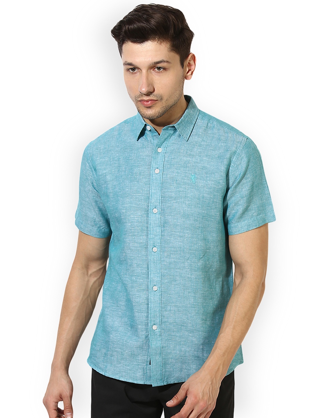 

Red Tape Men Teal Comfort Regular Fit Solid Casual Shirt