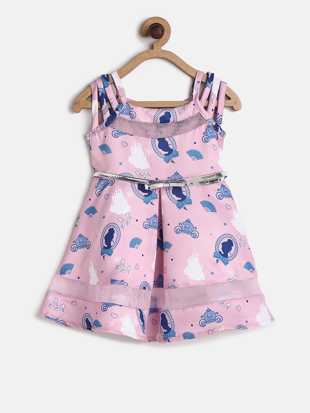 

Peppermint Disney Girls Pink Printed A-Line Dress