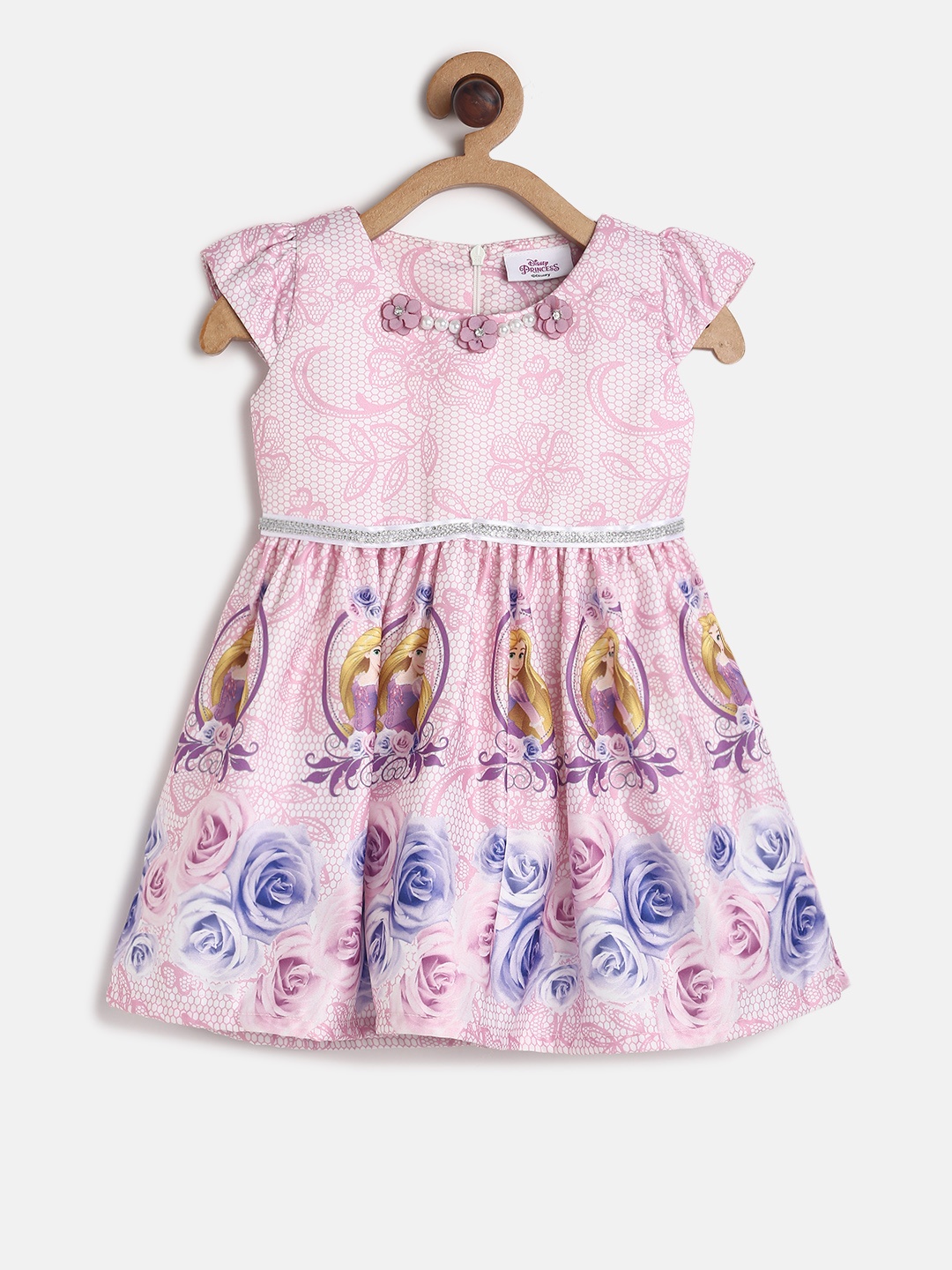 

Peppermint Disney Girls Pink Printed A-Line Dress