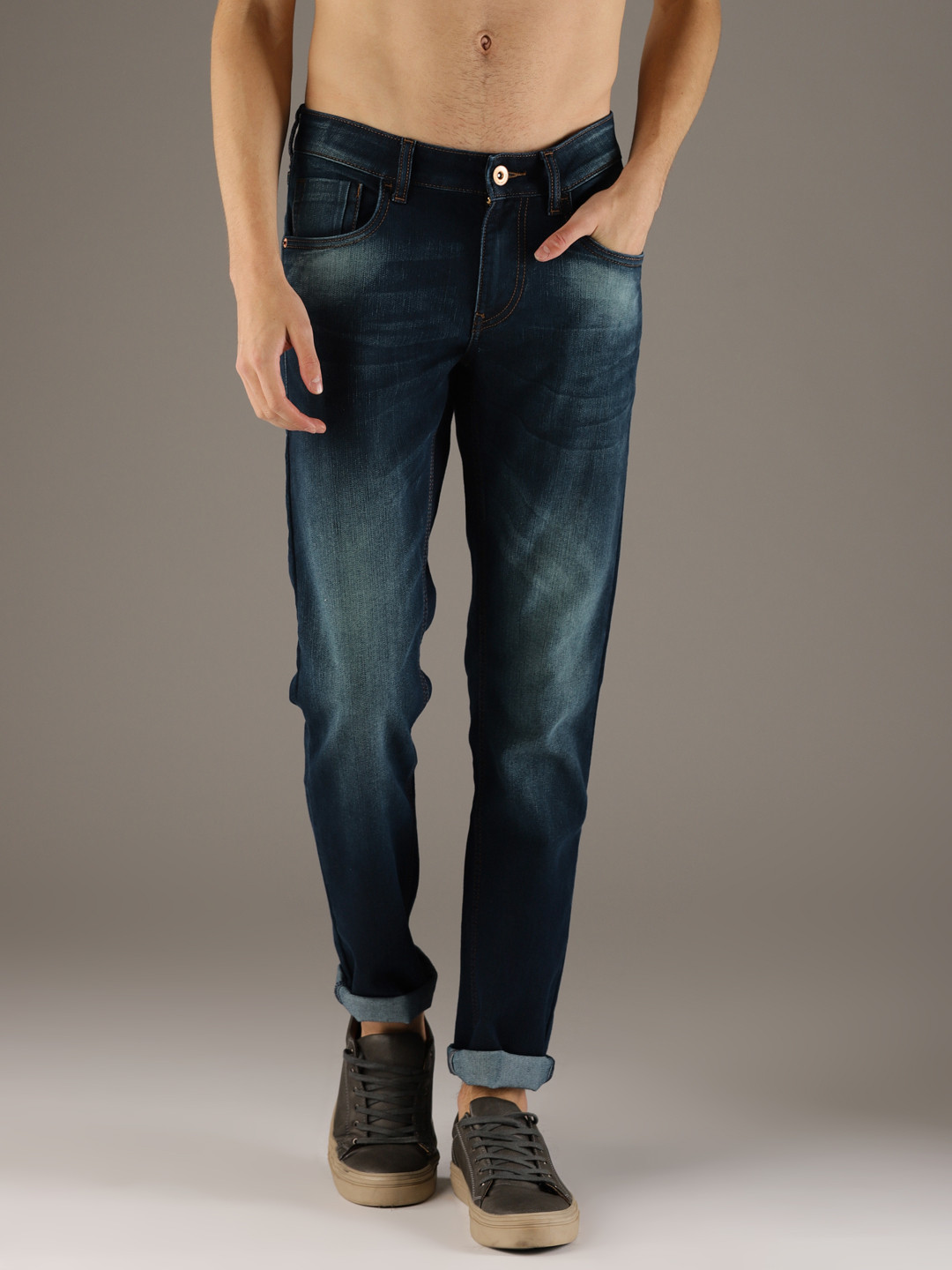 

Flying Machine Men Blue Jackson Skinny Fit Low-Rise Clean Look Stretchable Jeans