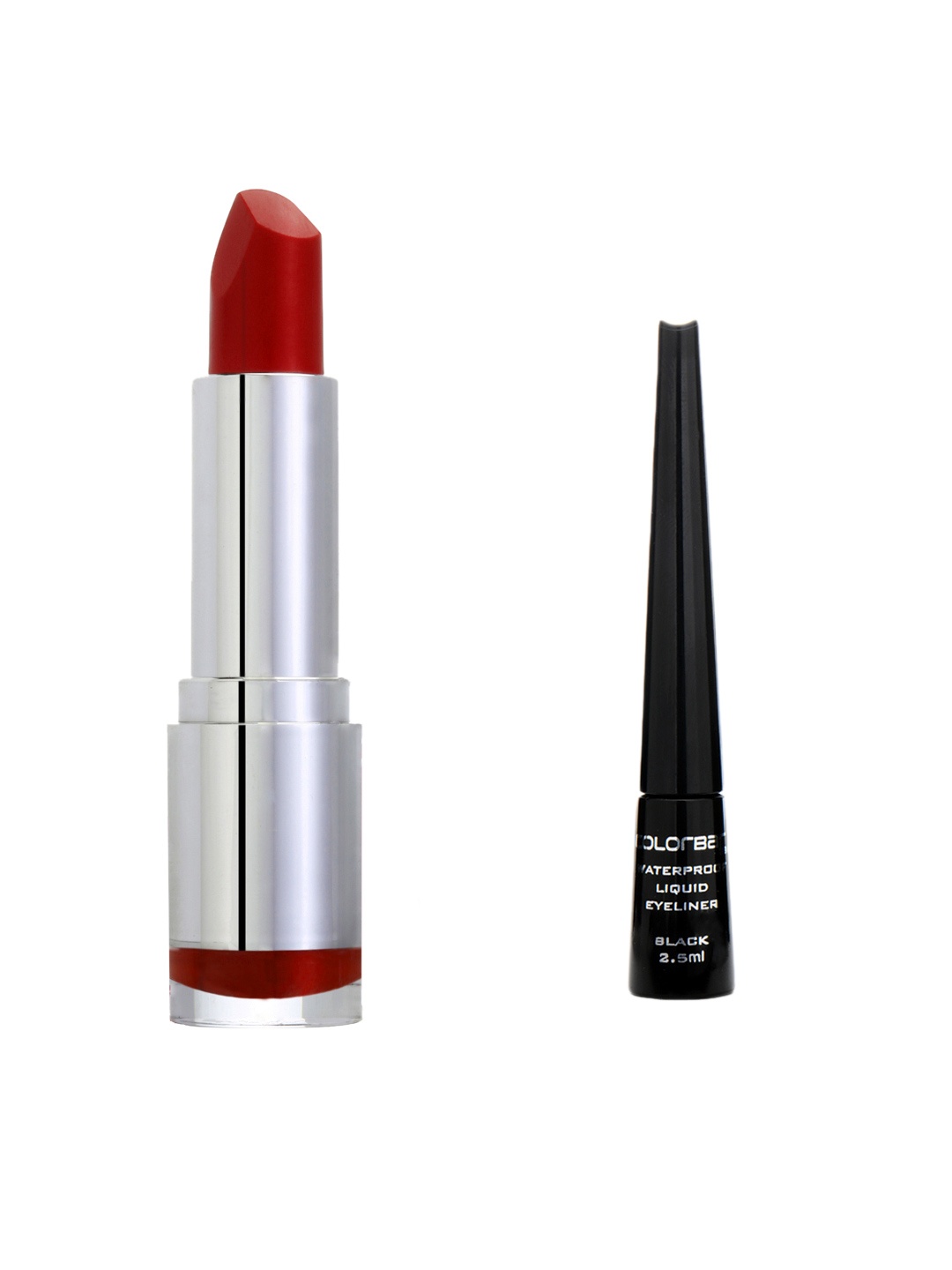 

Colorbar Set of Precision Waterproof Eyeliner & Velvet Matte Lipstick, Black