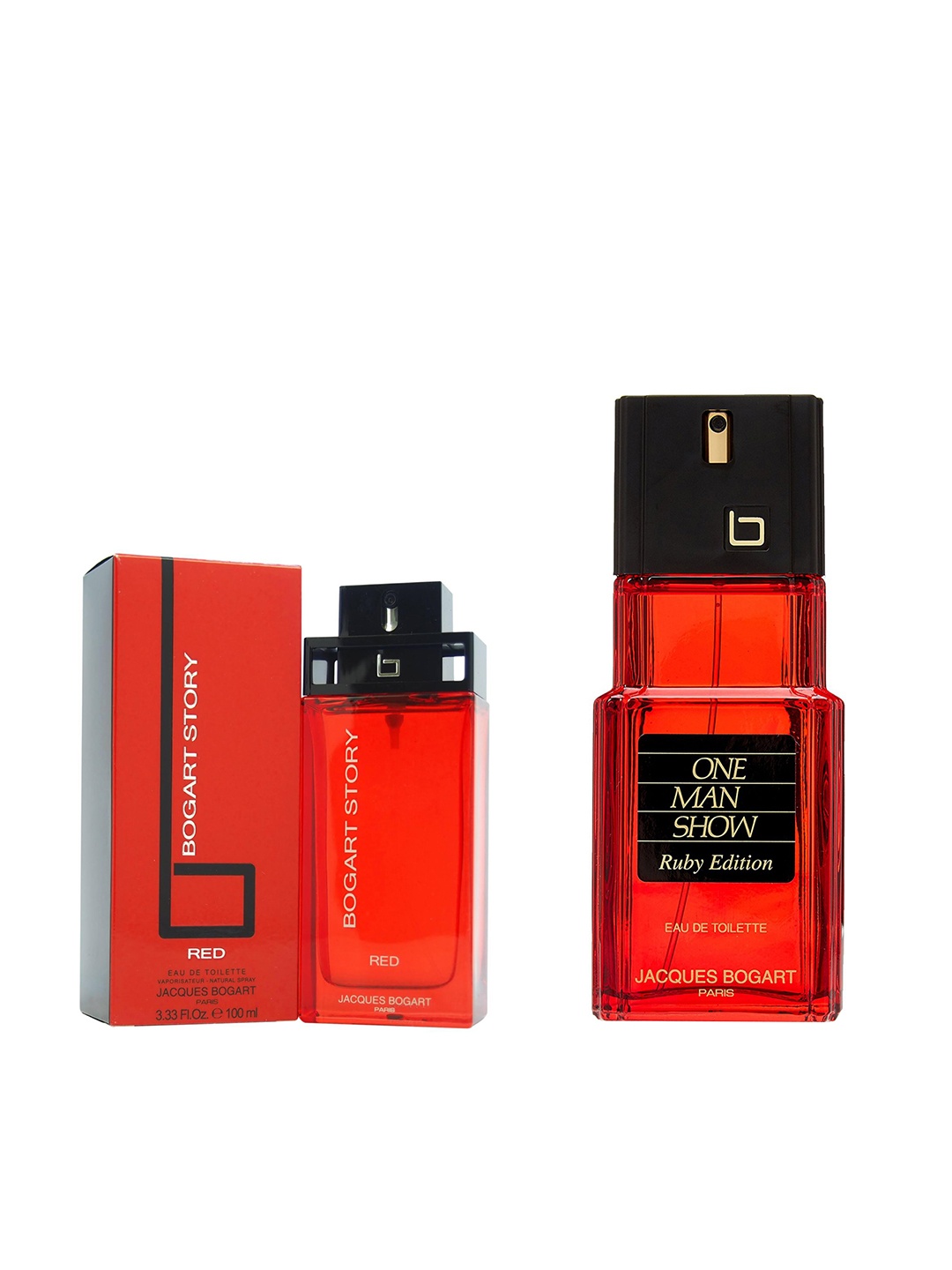 

JACQUES BOGART Men Pack of 2 Perfume, Red