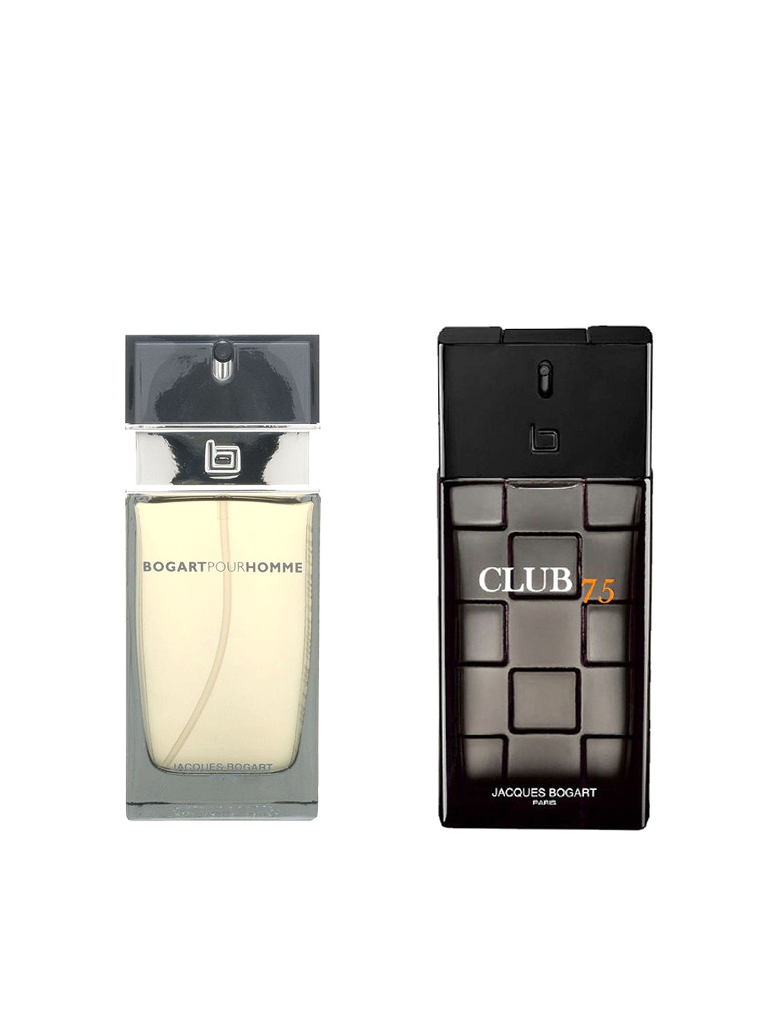 

JACQUES BOGART Men Set of 2 Pour & Club 75 Eau De Toilette, Black