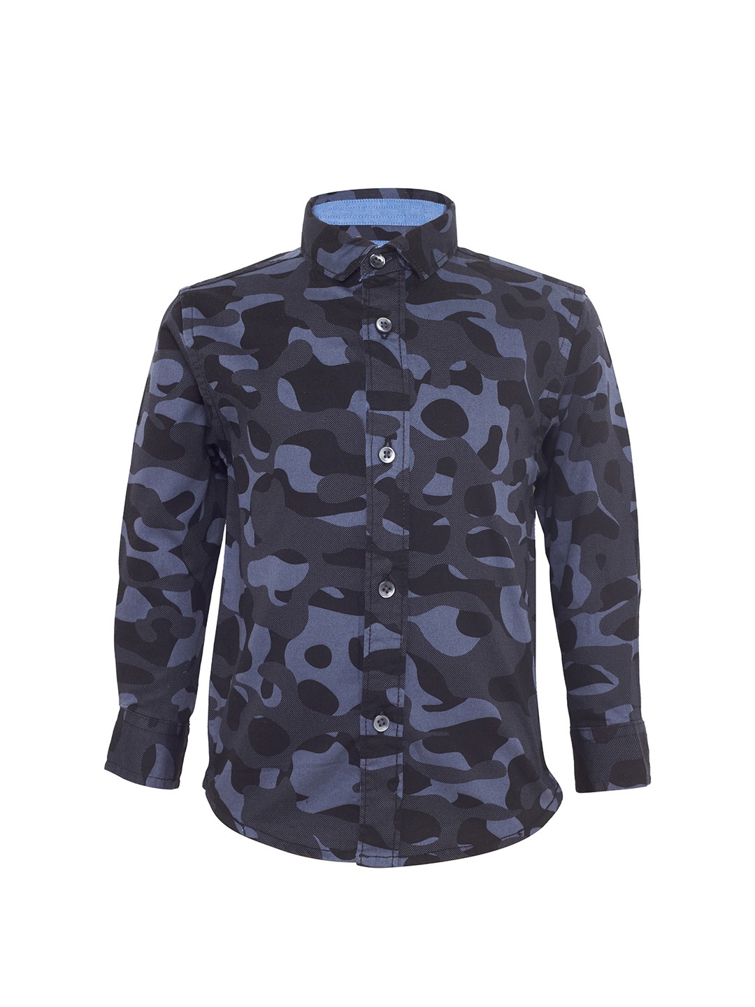 

TALES & STORIES Boys Blue Regular Fit Printed Casual Shirt