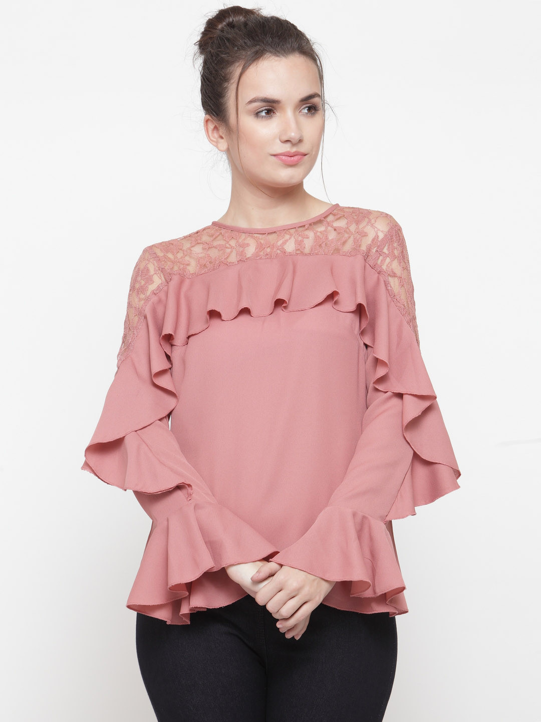 

plusS Women Mauve Solid Top