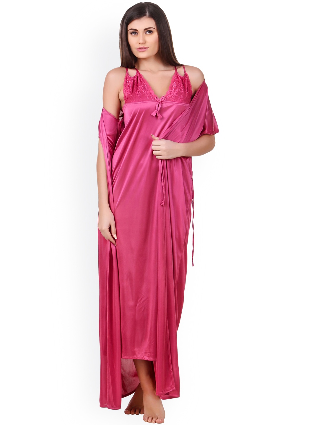 

Fasense Women Pink Nightdress ED009A3
