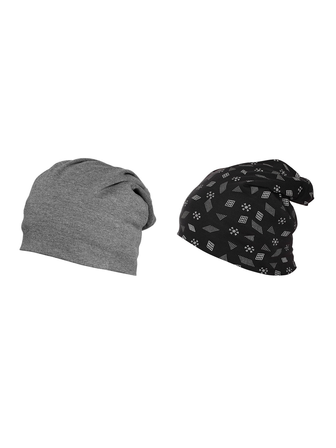 

VIMAL JONNEY Women Set Of 2 Beanies, Black