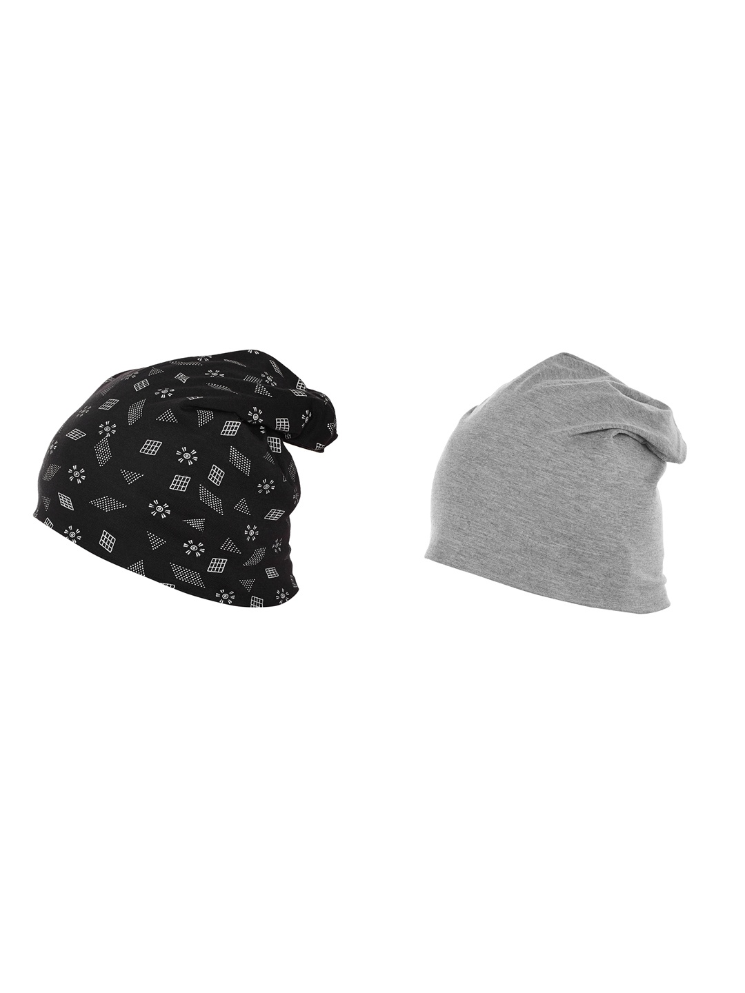 

VIMAL JONNEY Women Set Of 2 Beanies, Black