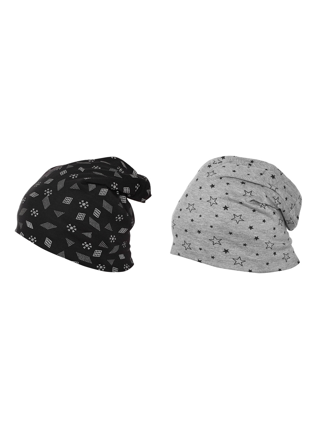 

VIMAL JONNEY Women Set Of 2 Beanies, Black