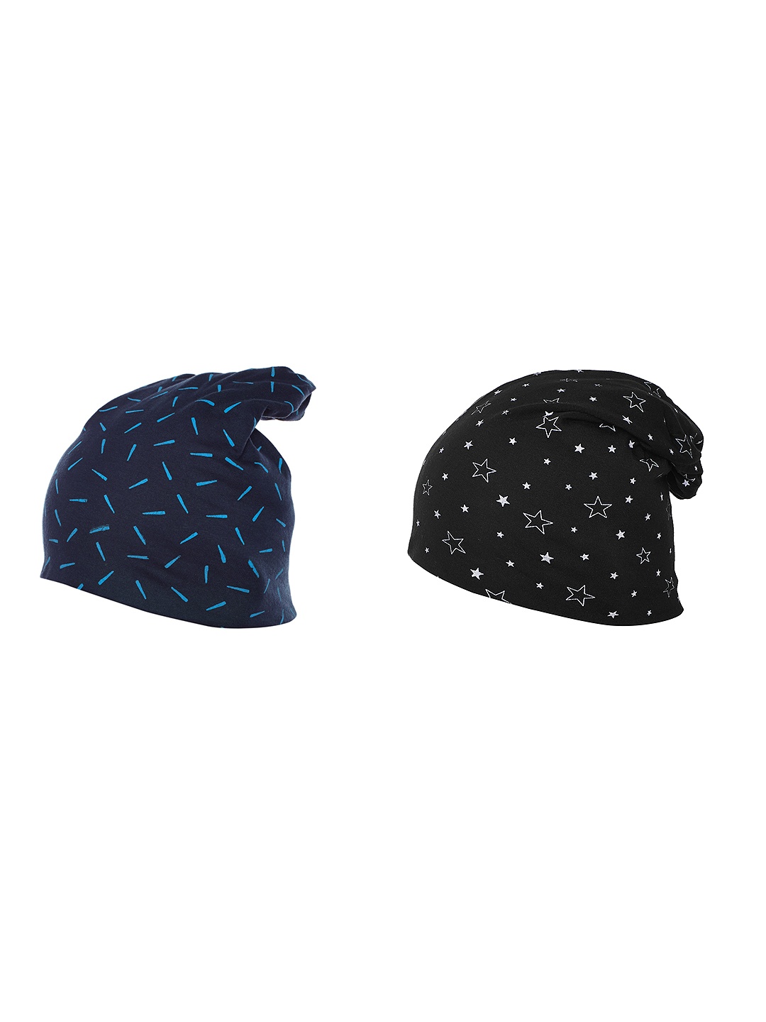 

MACK JONNEY Women Set Of 2 Beanies, Navy blue