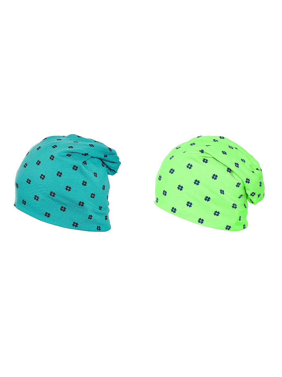

VIMAL JONNEY Women Set Of 2 Beanies, Turquoise blue