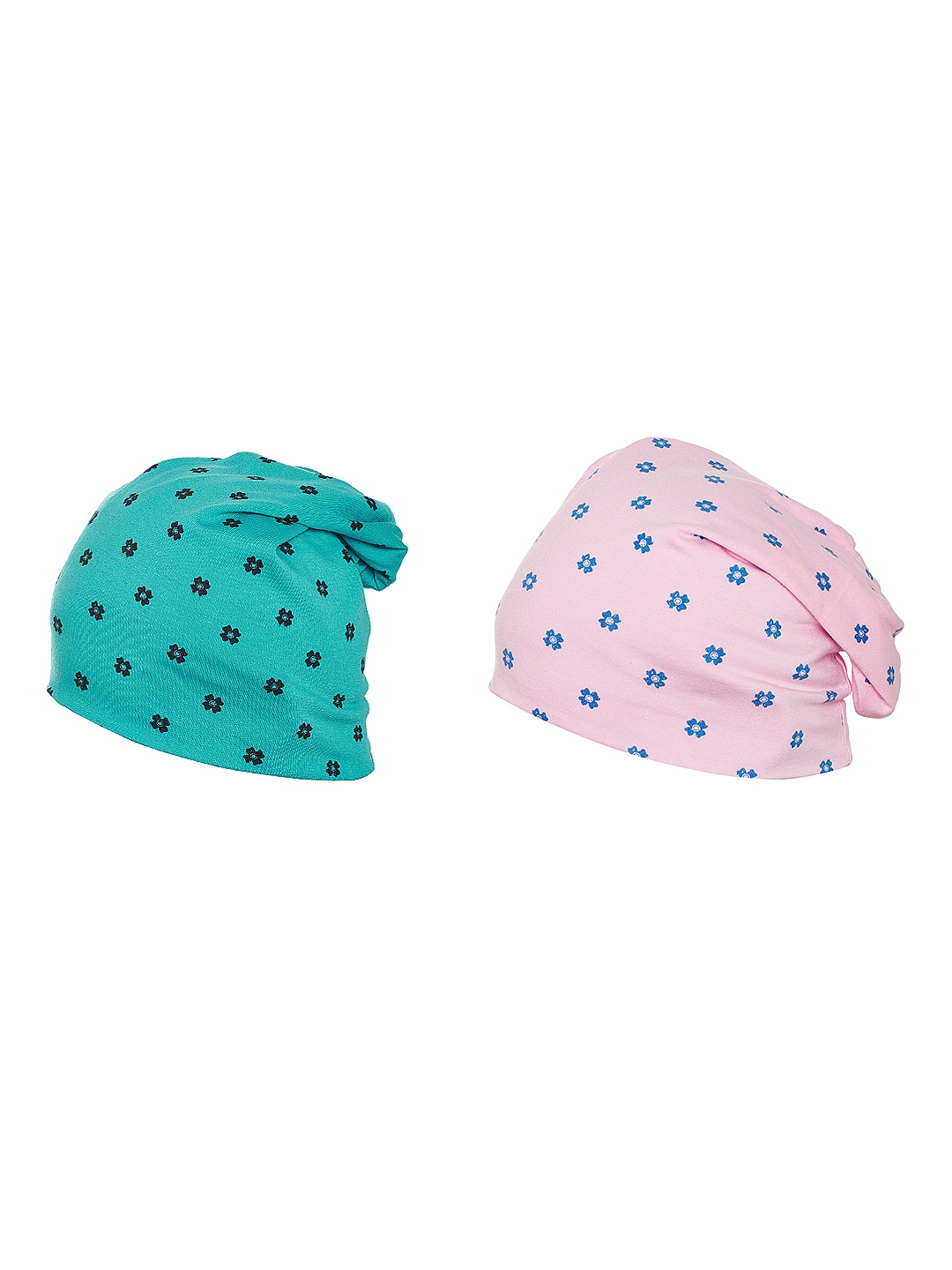 

VIMAL JONNEY Women Set Of 2 Beanies, Turquoise blue
