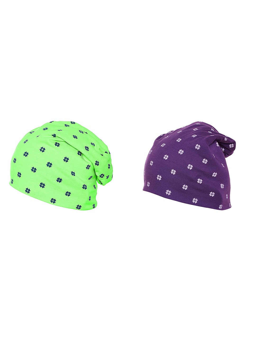 

VIMAL JONNEY Women Set Of 2 Beanies, Purple