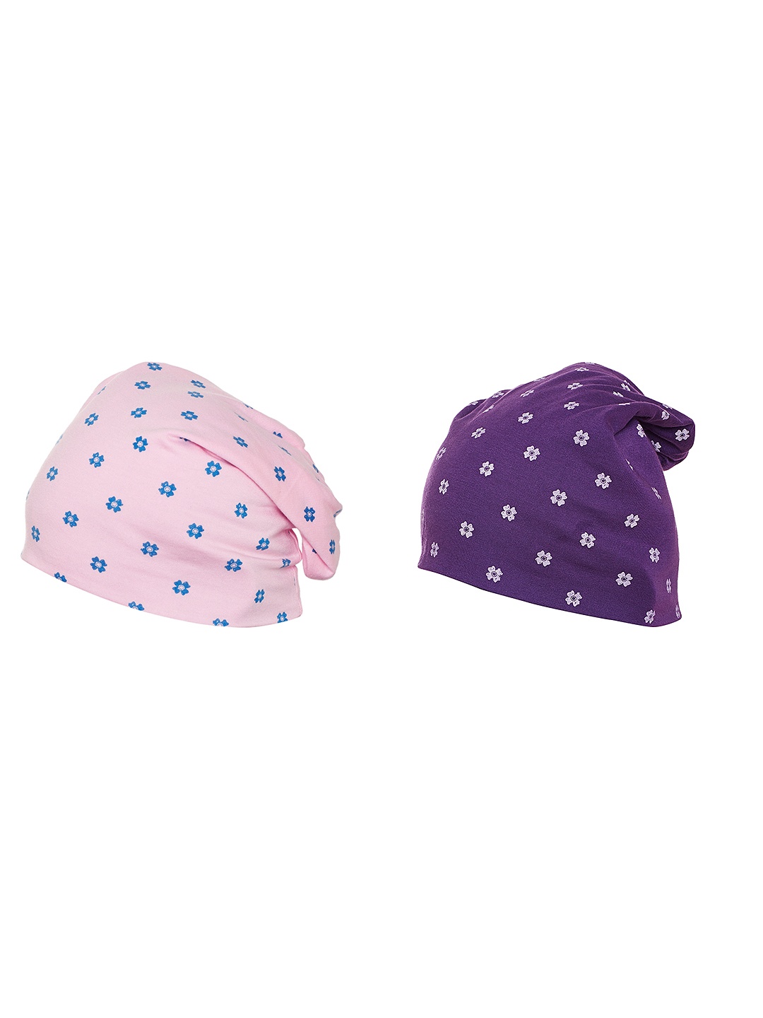 

VIMAL JONNEY Women Set Of 2 Beanies, Purple