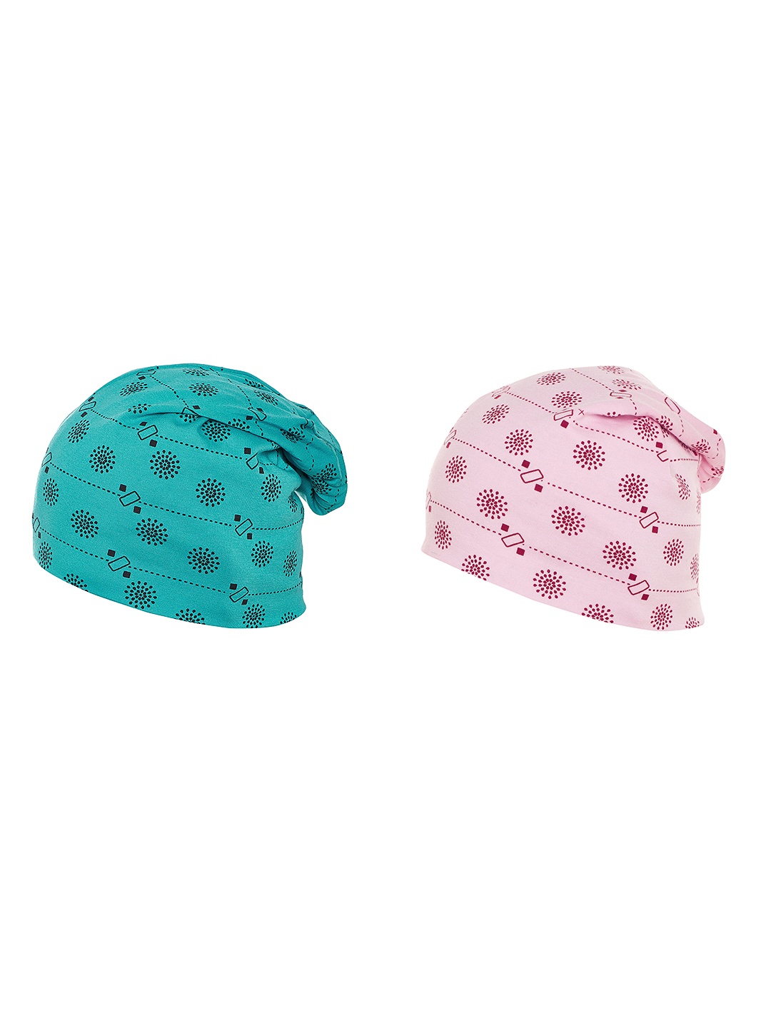 

VIMAL JONNEY Women Set Of 2 Beanies, Pink