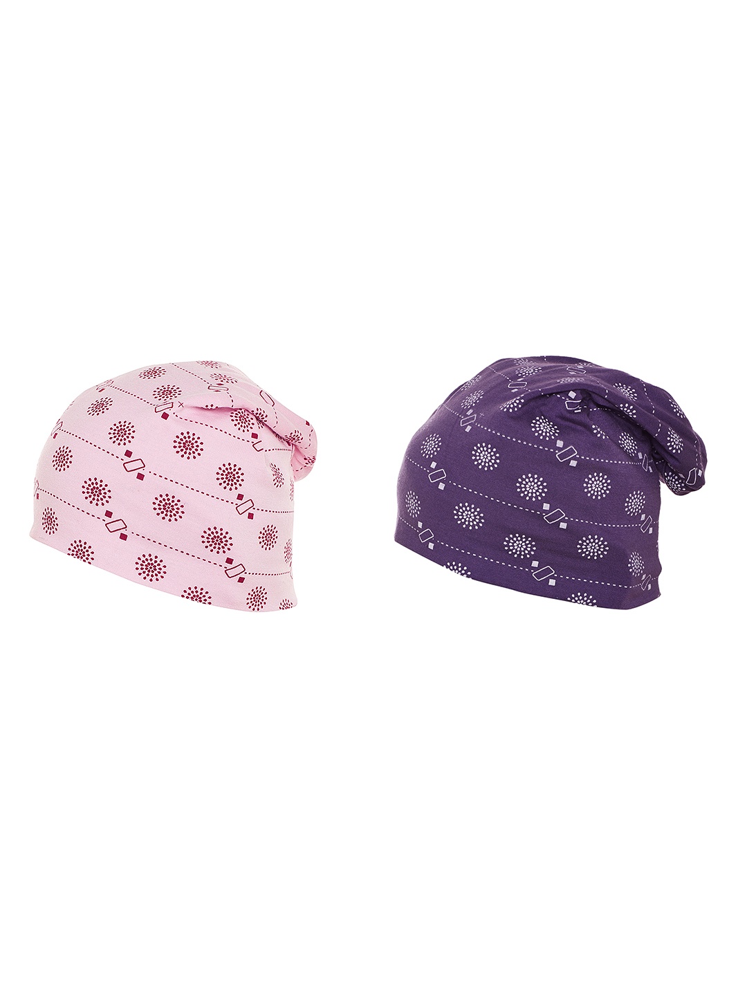 

VIMAL JONNEY Women Set Of 2 Beanies, Pink