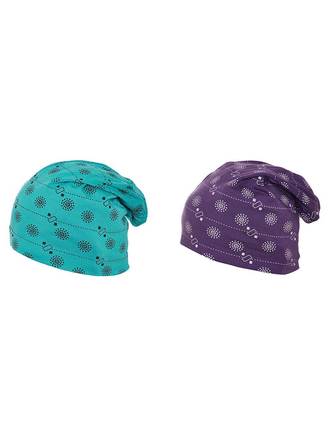 

VIMAL JONNEY Women Set Of 2 Beanies, Purple