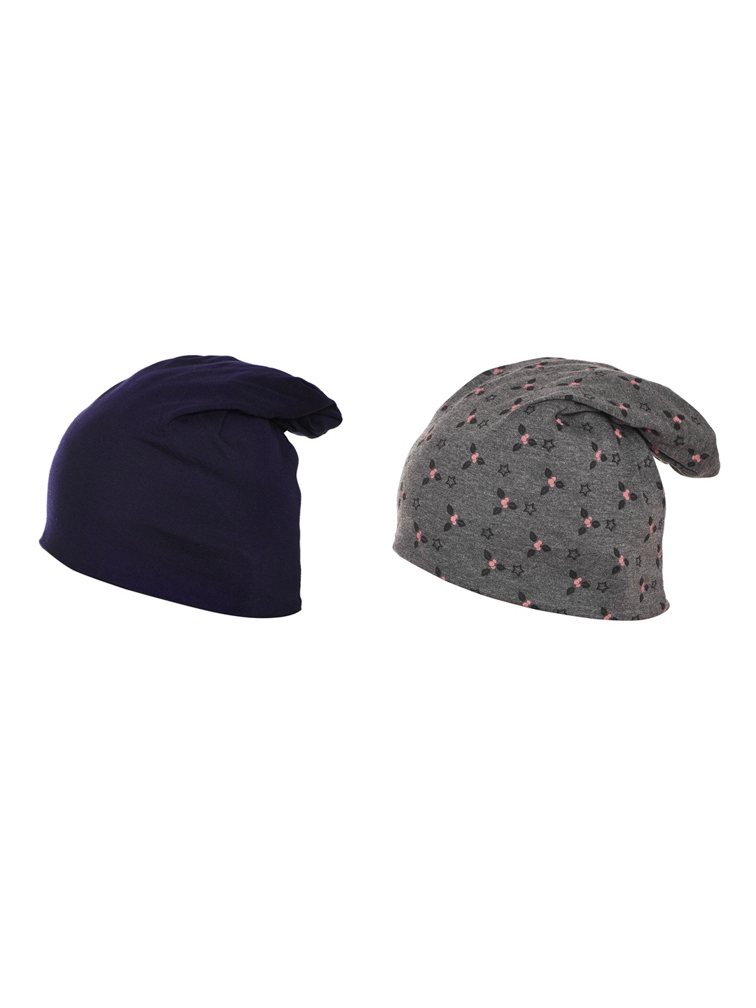

VIMAL JONNEY Women Set Of 2 Beanies, Grey