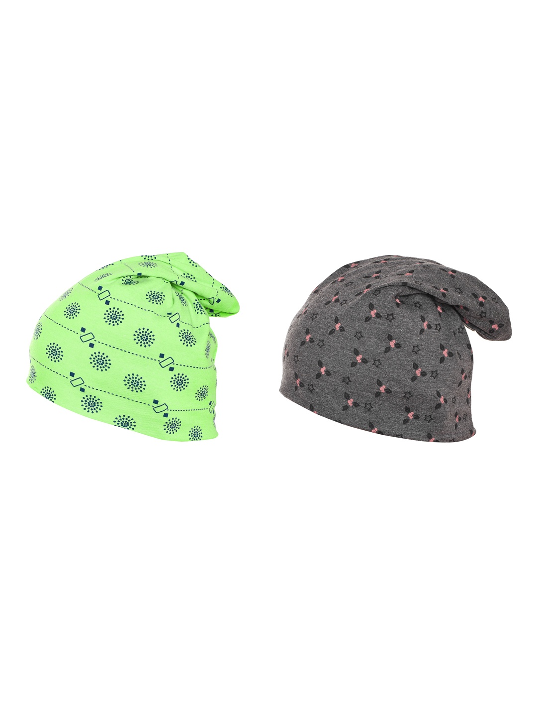 

VIMAL JONNEY Women Set Of 2 Beanies, Grey